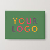 Badge Modèle de marque de logo d'entreprise Vert (Recto)