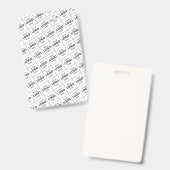 Badge Modèle de nom de logo d'entreprise de code QR pers (Avant & arrière)