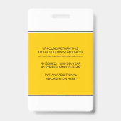 Badge Modèle de photo de caducée d'infirmière diplômée j (Arrière)