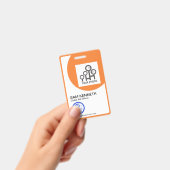 Badge Modèle de photo de la société de cadre à courbure  (Manuel / portable)