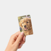 Badge Modèle de photo de nom d'animal de compagnie simpl (Manuel / portable)
