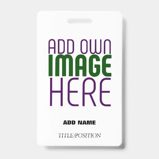 BADGE MODÈLE DE TEXTE D'IMAGE BLANCHE SIMPLE ÉDITABLE MO (Avant)