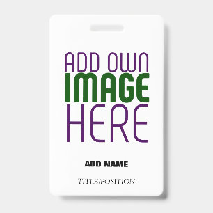 BADGE MODÈLE DE TEXTE D'IMAGE BLANCHE SIMPLE ÉDITABLE MO