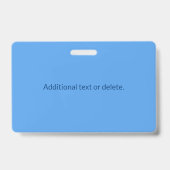 Badge Modèle de texte modifiable pour nom monogrammé etc (Arrière)