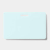 Badge Modèle de texte simple et élégant | Bleu Clair (Arrière)