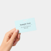 Badge Modèle de texte simple et élégant | Bleu Clair (Manuel / portable)