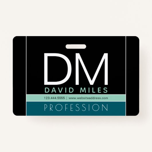 Badge Modèle d'entreprise moderne | Toutes les couleurs  (Devant)