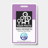 Modèle d'identification de photo d'employé avec ca