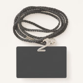 Badge Modèle d'INSIGNE de LANIÈRE personnalisé par (Derrière avec lanière)