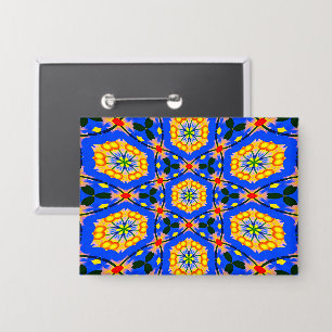 Badge Modèle floral esthétique