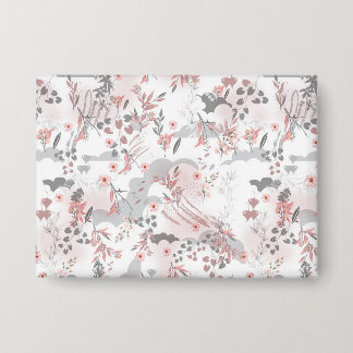Badge Modèle floral numérique sur les tons pastel