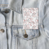 Badge Modèle floral numérique sur les tons pastel (Insitu)