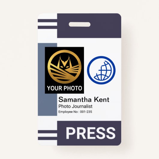 Badge Modèle photo de la colonne de nuances grises (Devant)