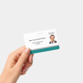 Badge Modèle photo de la restauration moderne Nom du per (À main)