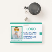 Badge MODÈLE PHOTO de l'ID infirmière de l'ICU (Front with Retractable)