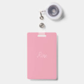 Badge Modèle Rose Clair (Avant avec rétractable)