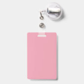 Badge Modèle Rose Clair (Arrière avec rétractable)