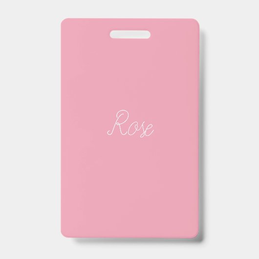 Badge Modèle Rose Clair (Avant)