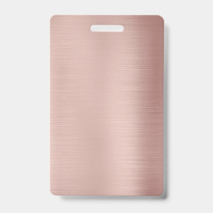 Badge Modèle Rose Gold vierge texte personnalisé image p