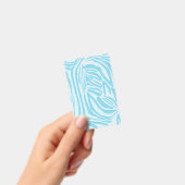 Badge Modèle Zèbre Bleu (Manuel / portable)