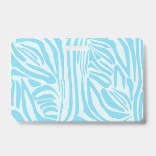 Badge Modèle Zèbre Bleu