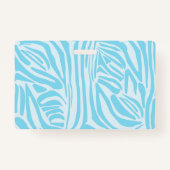 Badge Modèle Zèbre Bleu (Dos)
