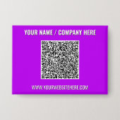 Badge Modèles de boutons de code QR pour votre entrepris (Recto)