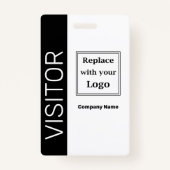 Badge Modèles de l'insigne du logo du visiteur d'affaire (Devant)