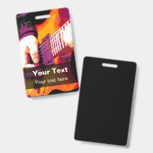 Badge Modèles d'insigne d'événement de concert de (Avant & arrière)