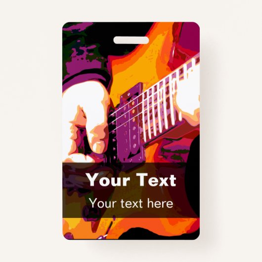 Badge Modèles d'insigne d'événement de concert de (Devant)