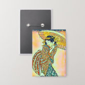 Badge Modern Beauty in a Snow Storm, version chroma (Recto/Verso)