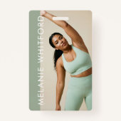 Badge Modern Personal Trainer Fitness Influencer Photo (Devant)