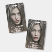 Badge Modern Photo Hair Makeup Artist (Avant & arrière)