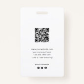 Badge Modern Photo with Logo | Custom Employee Name (Dos)