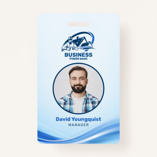 Badge Modern Pressure Washing Power Wash House Cleaning (Devant)