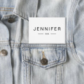 Badge Modern SHE Inspired Personalized Name Button (Insitu)