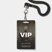 Badge Modern VIP All Access Event Concert Match Party (Avant avec lanière)