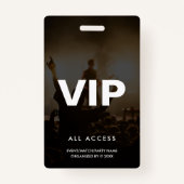 Badge Modern VIP All Access Event Concert Match Party QR (Devant)