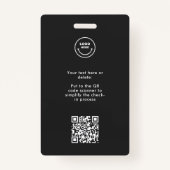 Badge Modern VIP All Access Event Concert Match Party QR (Dos)