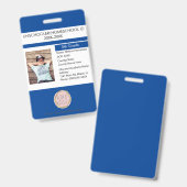 Badge Moderne à l'école à la maison Non scolaire Étudian (Front & Back)