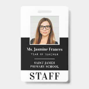 Badge MODERNE CARTE D'IDENTITÉ PROFESSIONNELLE simple no