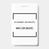 badge moderne géométrique carte de visite personna (Back)