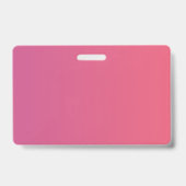 Badge Moderne Pink Gradient Maquillage Artiste (Back)