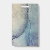 Badge Moi vous souriant derrière ce masque ! Bleu Violet (Arrière)