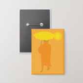 Badge Moine bouddhiste (Recto/Verso)