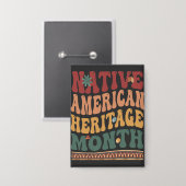 Badge Mois de l'héritage des Amérindiens (Recto/Verso)