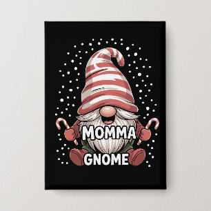 Badge Momma Gnome Noël Pyjama Famille Groupe Corresponda