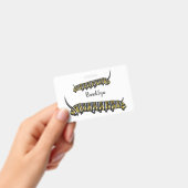 Badge Monarch caterpillar cartoon illustration   (Manuel / portable)