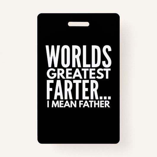 Badge Mondes plus grands plus loin Je veux dire père (Devant)