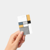 Badge Mondrian inspiré (Manuel / portable)